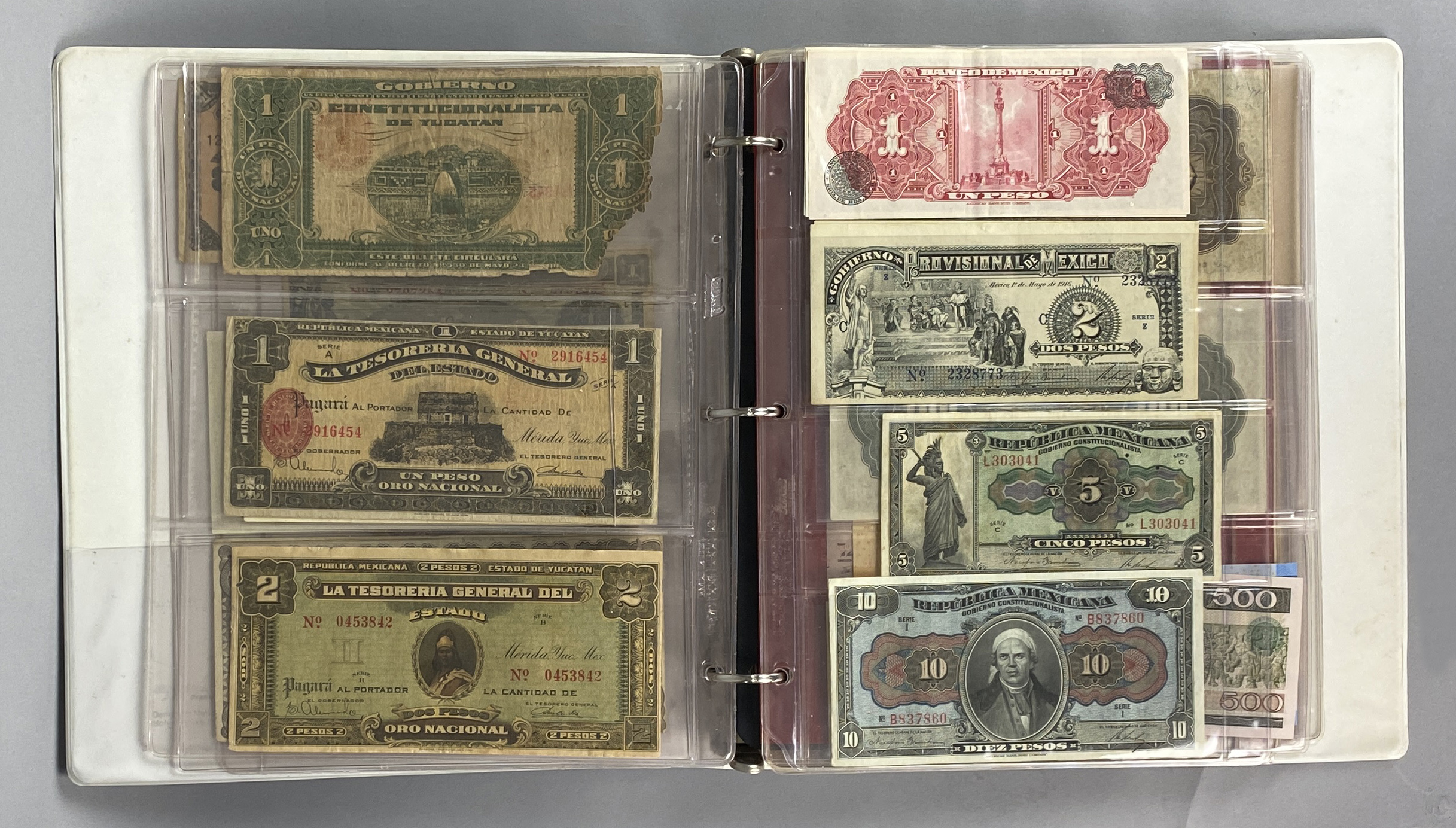 Lot of ninety-seven (97) North, Central, and South American banknotes ...