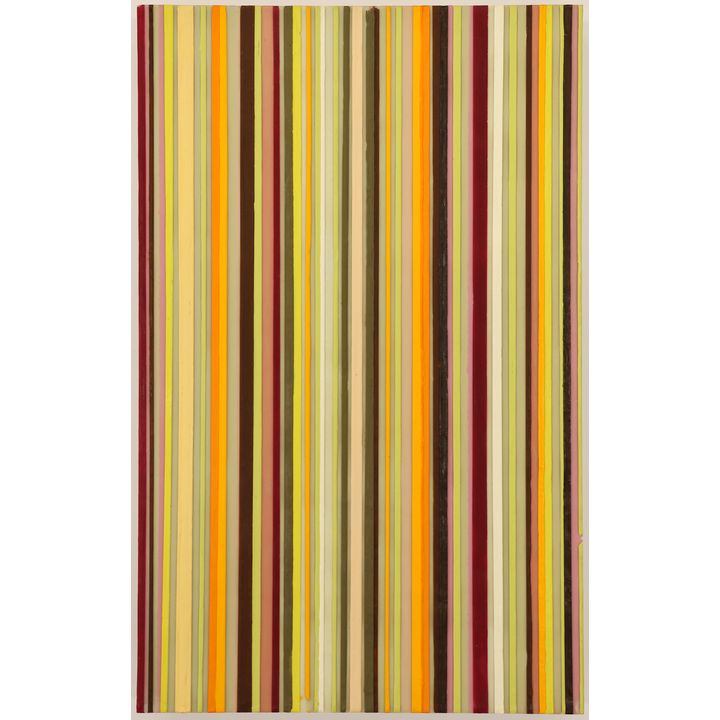Amy Ellingson ''Untitled'' (Stripes) 2002 Encaustic