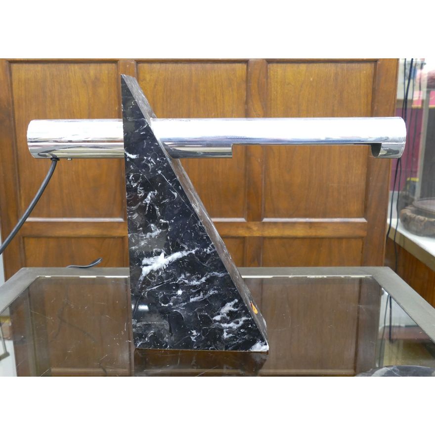 Robert Sonneman for George Kovacs Marble Table Lamp 14''x18''