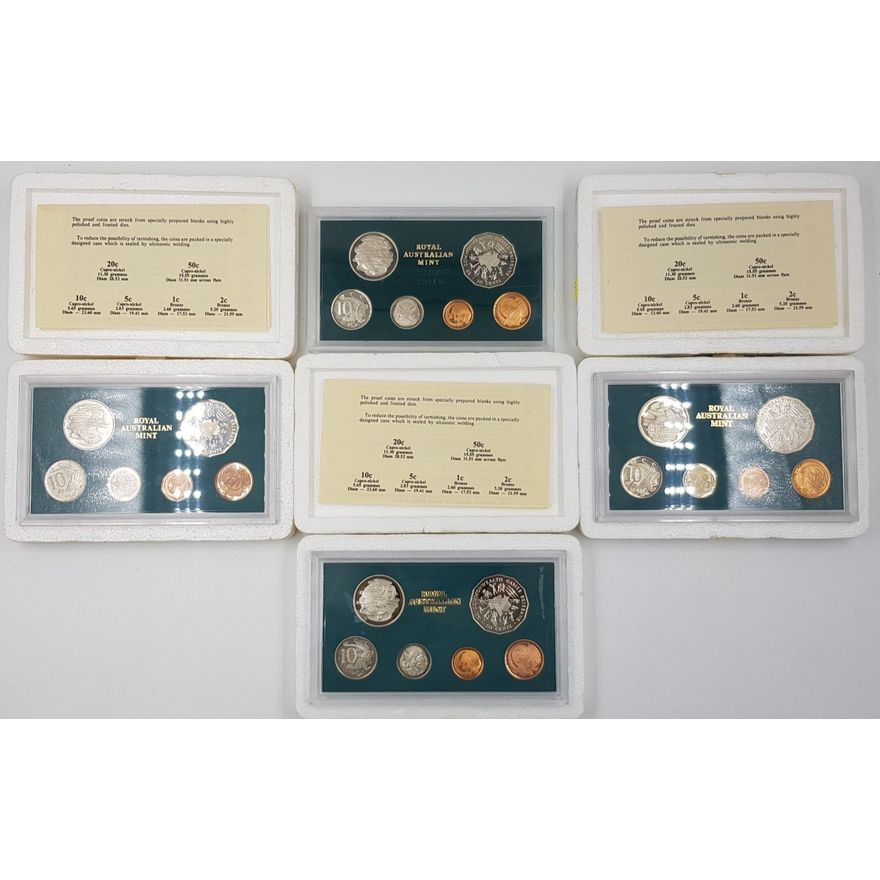Aus. Proof Coin Sets - 1982 (x4)
