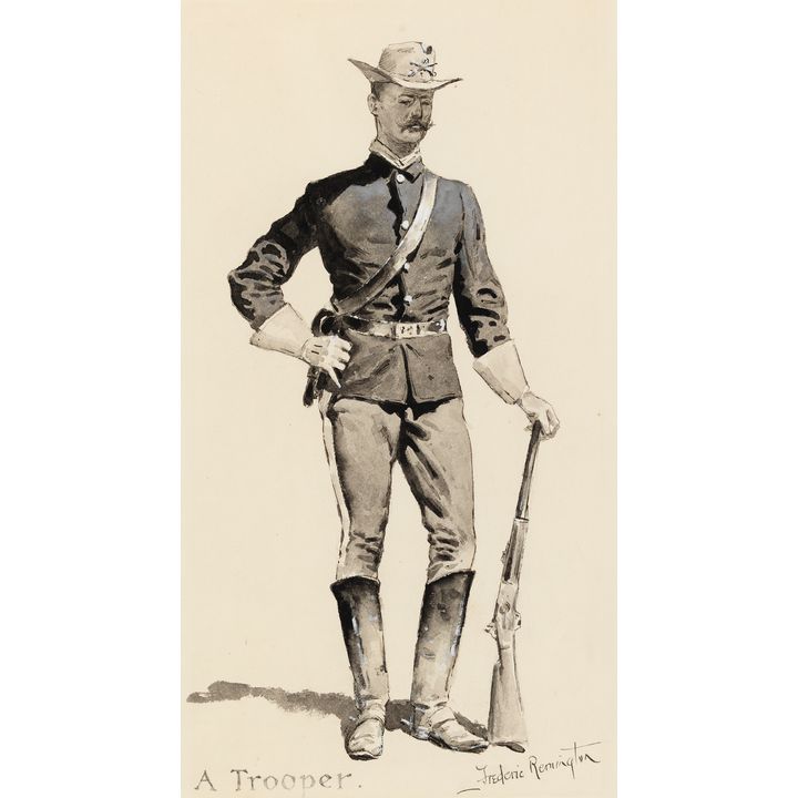 Frederic Remington (1861-1909), A Trooper