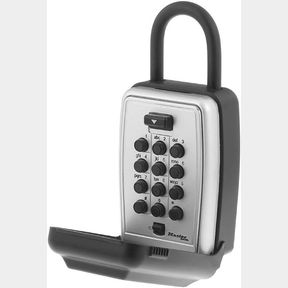 3-1/2 IN. H. X 2-1/4 IN. W. X 1 IN. D. MASTER LOCK PORTABLE KEY LOCK BOX WITH PUSH BUTTON RESETTABLE COMBINATION LOCK, OUTDOOR KEY