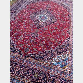 HIGH QUALITY KASHAN RUG IN EXCELLENT CONDITION. THICK PILE. NO DAMAGE.SIZE: 390X295 - 50698/554