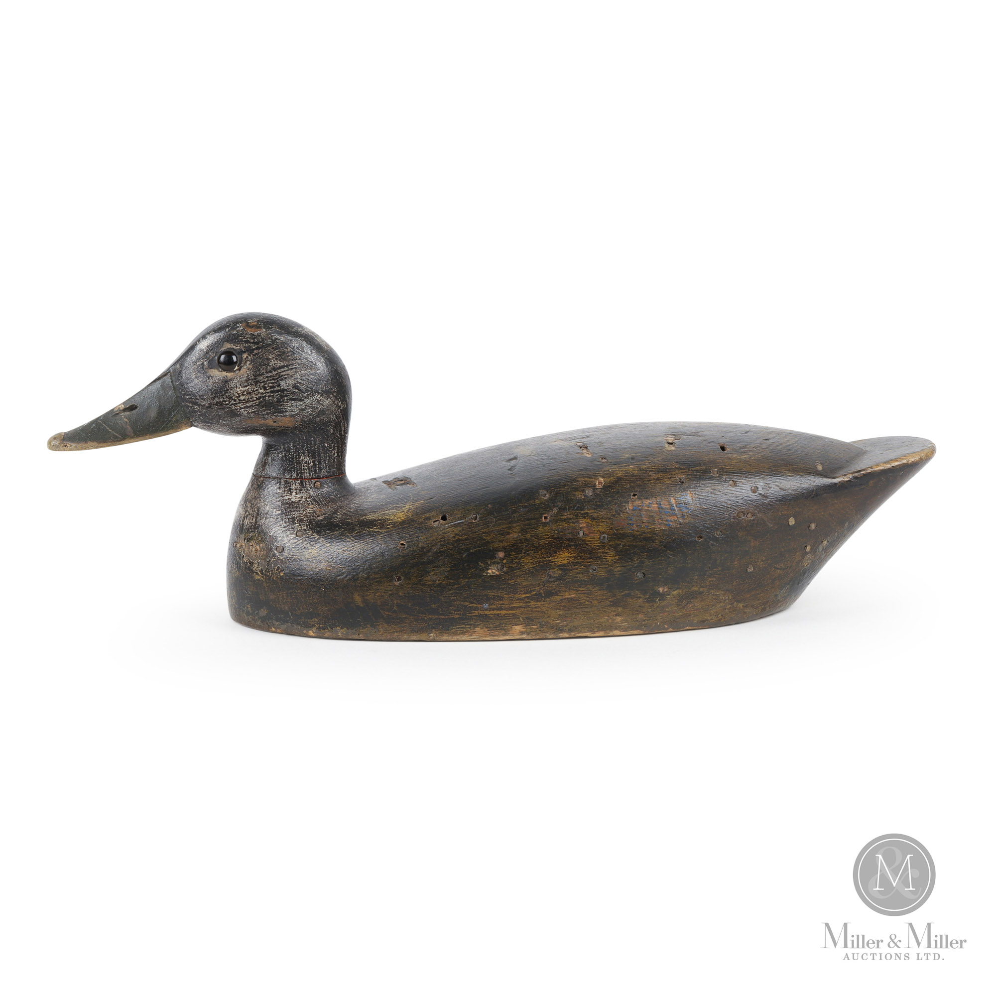 Fred Croft (1880-1963) Black Duck Decoy | Miller & Miller Auctions Ltd