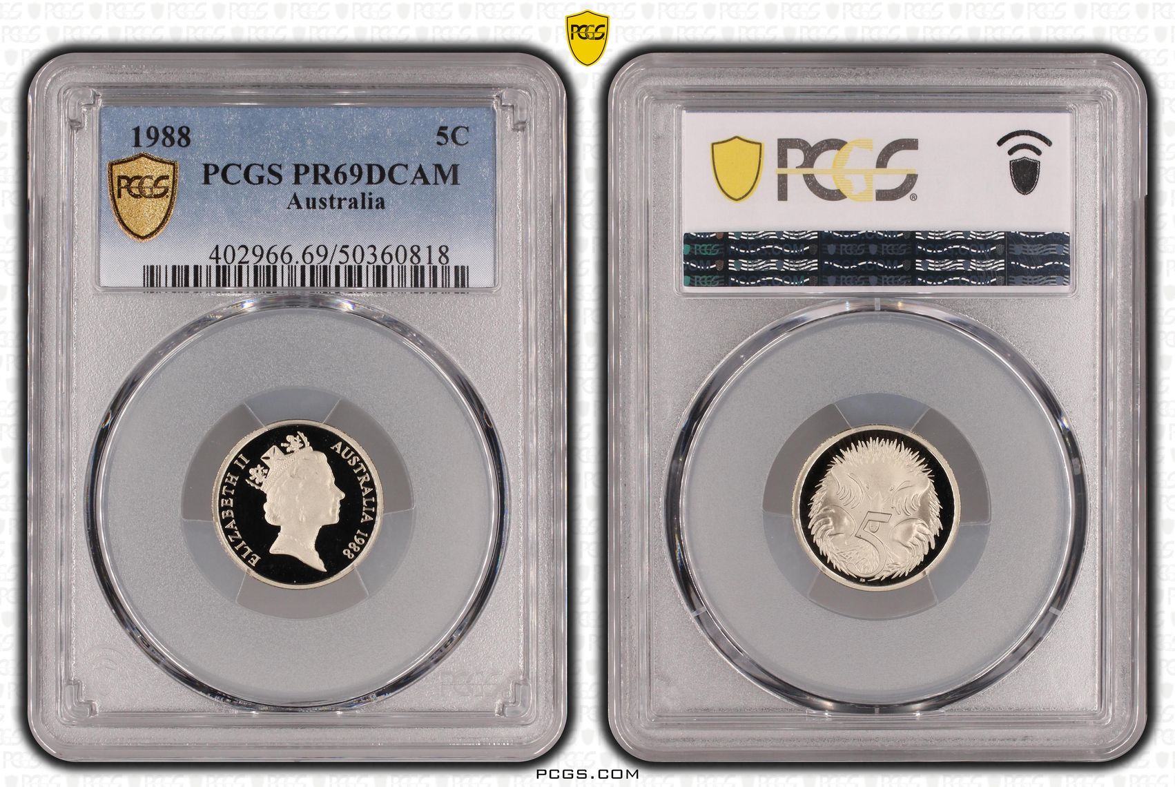 Five Cent, 1988, PCGS PR69DCAM