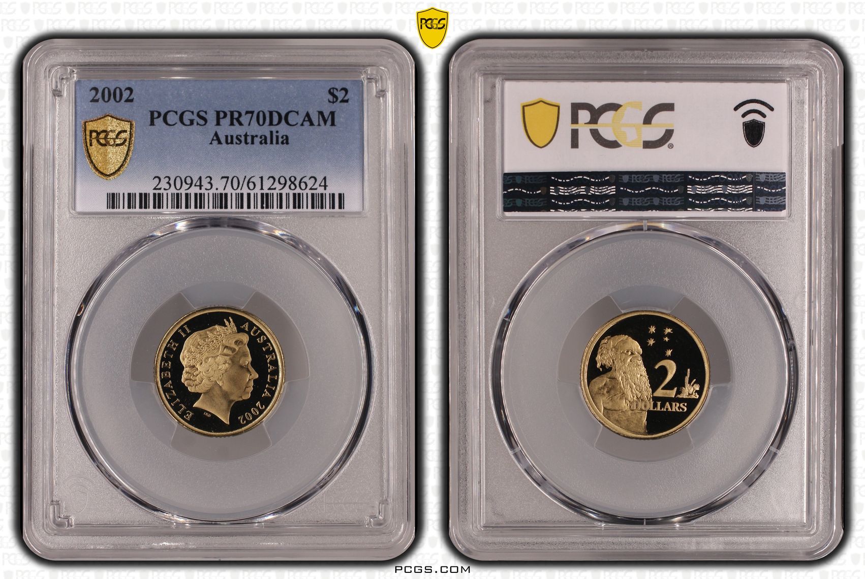 Two Dollar, 2002, PR70DCAM