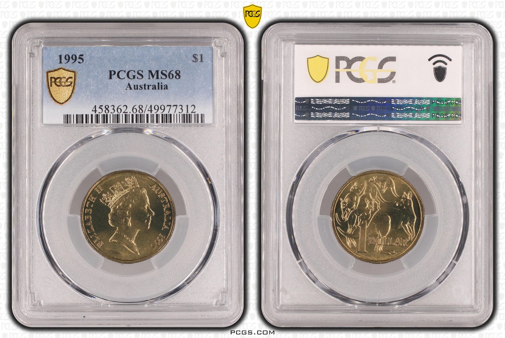 , One Dollar, 1995, PCGS MS68