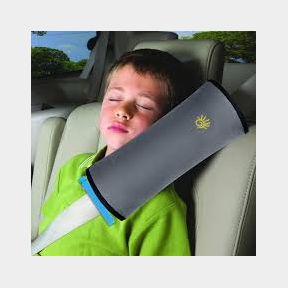 Seatbelt Head Rest For Kids Shoulder Pad Cushioning Neck Support - Grey - 5 years S - Bar 9902041144792-51748/8363 SN B3 (S3)