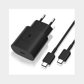 Super Fast 45W Charging Wall Charger Type C to Type C Cable - Black | Bar 9902180295836 - 51745/2731 SN B3 (S7)