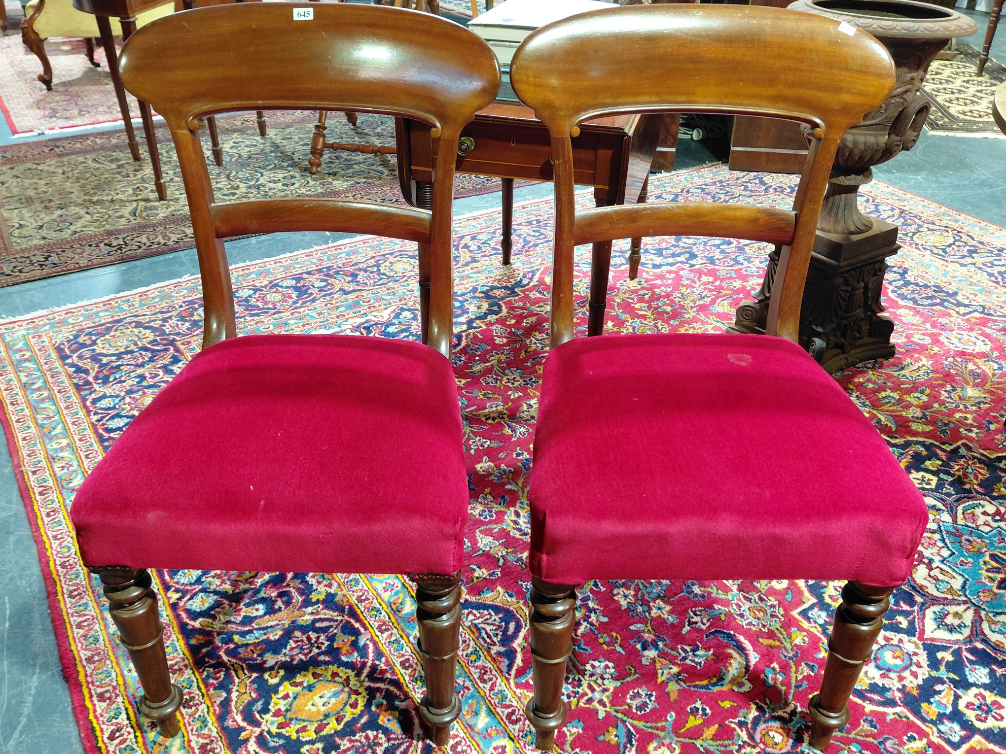645 · PAIR OF VICTORIAN CHAIRS