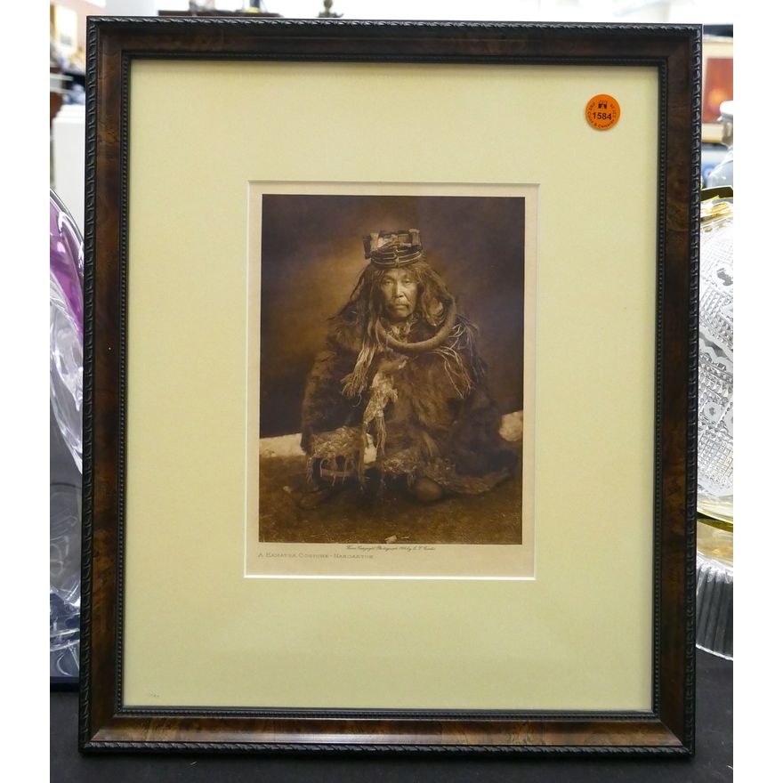 Edward Curtis ''Hamatsa Costume, Nakoaktok'' Photogravure