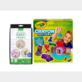 CRAYOLA TRINKET DISHES, CRAYOLA CRAYON FACTORY