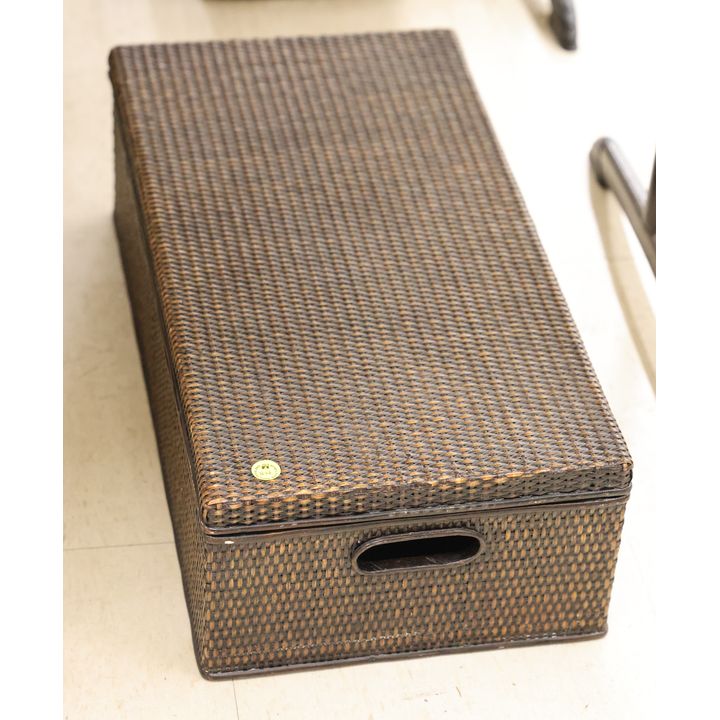 Old Japanese Lacquered Storage Box 22''