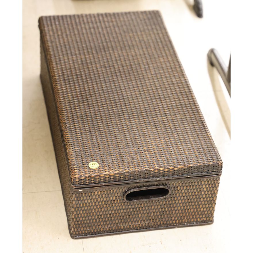 Old Japanese Lacquered Storage Box 22''