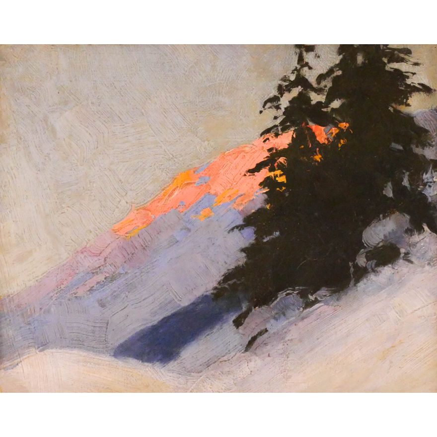 Rockwell Kent  ''Alaska Peak'' Oil on Canvas