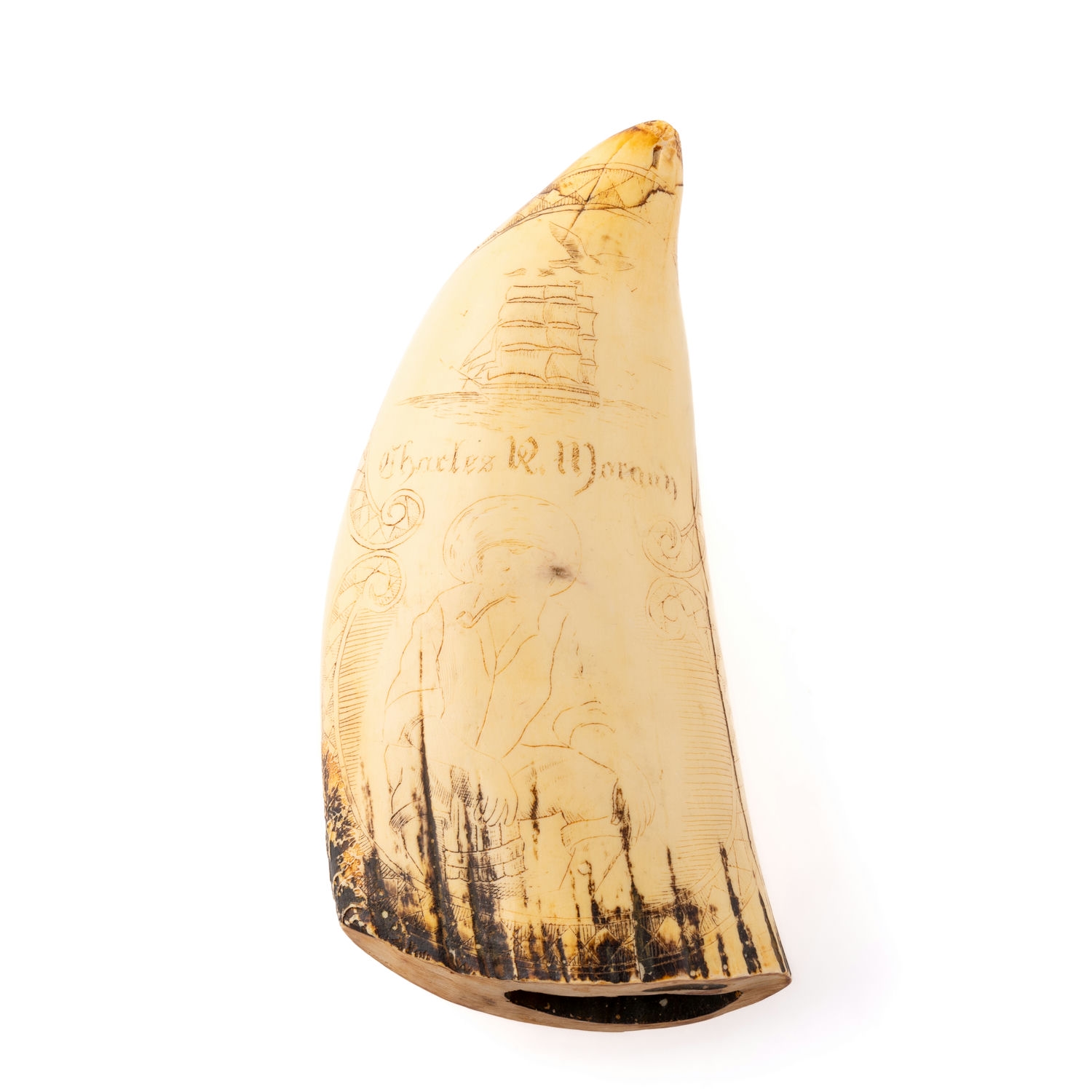 Scrimshaw, USS Relief, 1841,