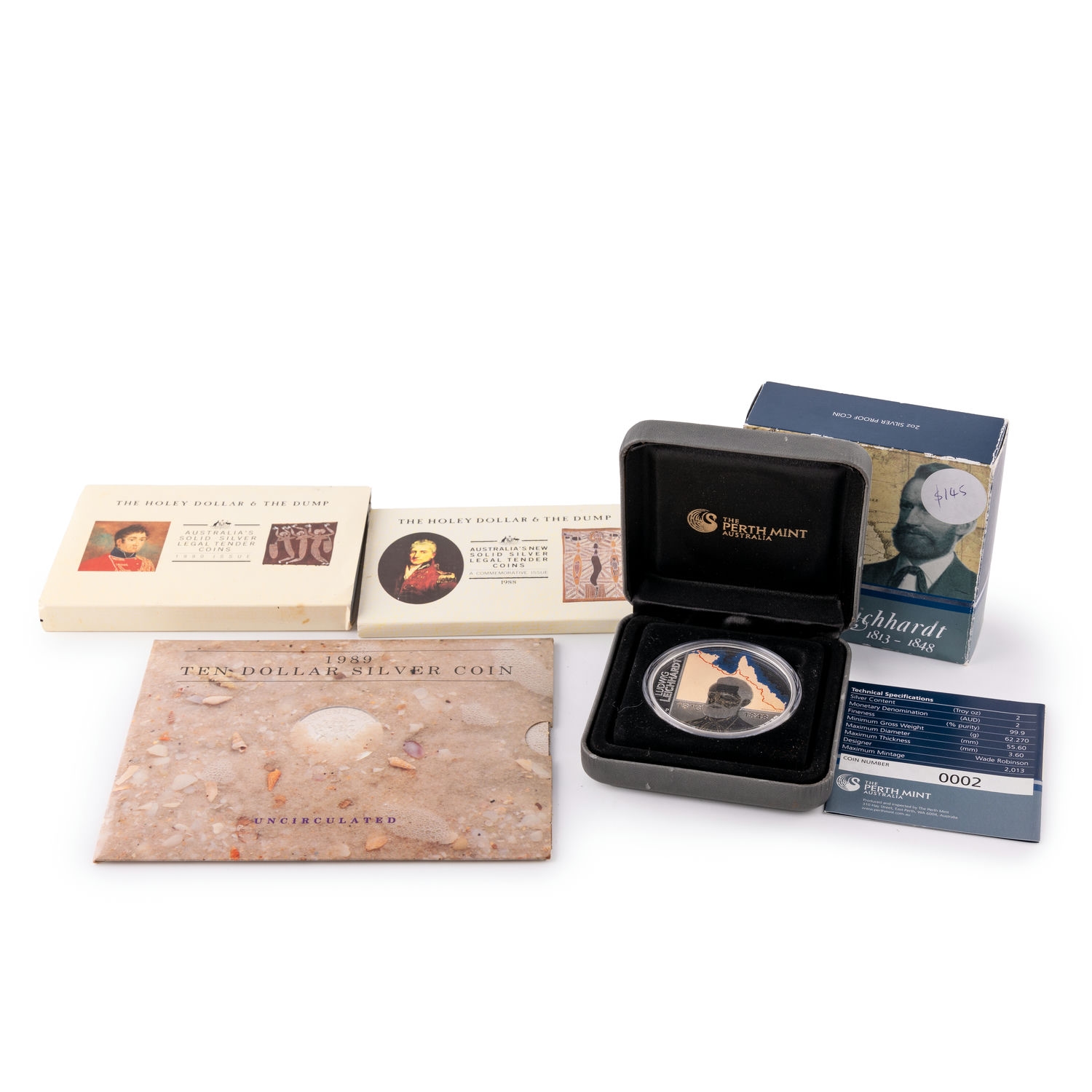 321 · Elizabeth II, Ludwig Leichardt/ Holey Dollar & The Dump, Accumulation, 1988 - 2013,  FDC