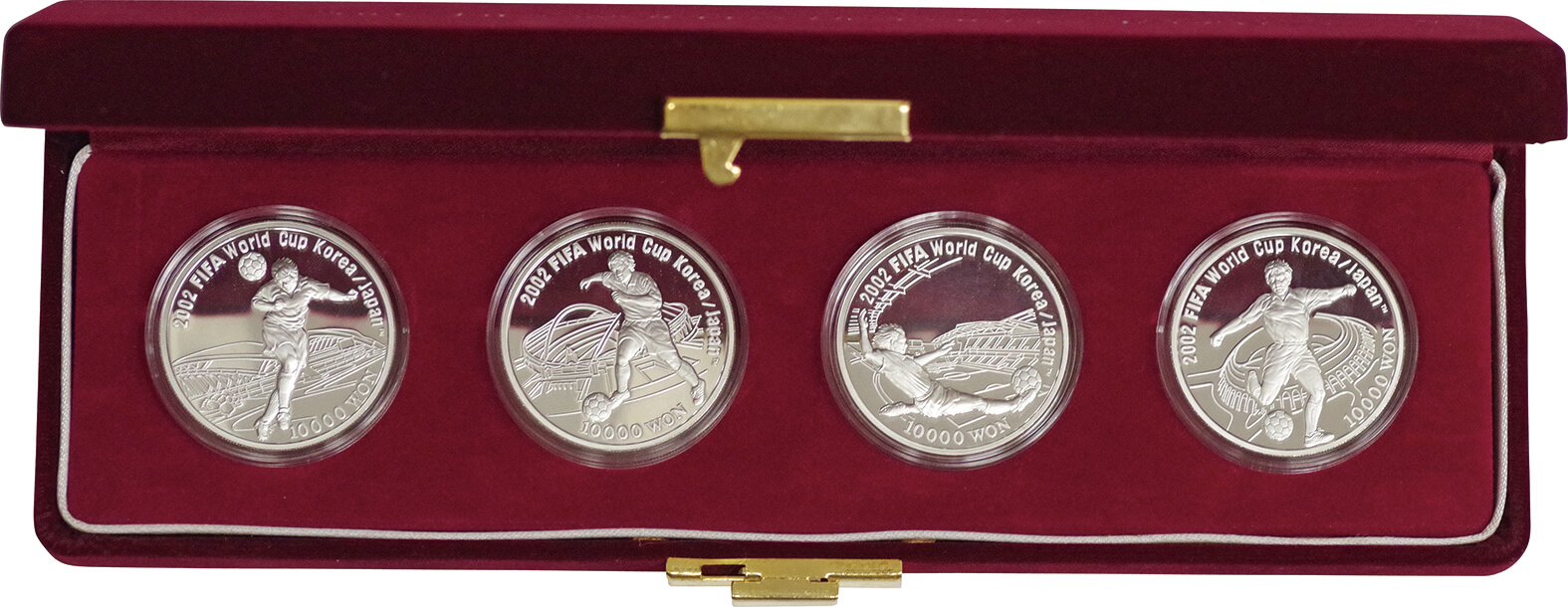 韓国-South Korea. silver. 2001. 10000. Won. 4種揃プルーフ. Proof