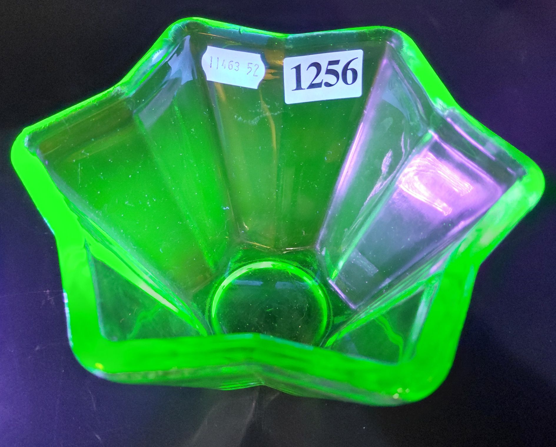 Depression Green Uranium Glass Jelly Mould