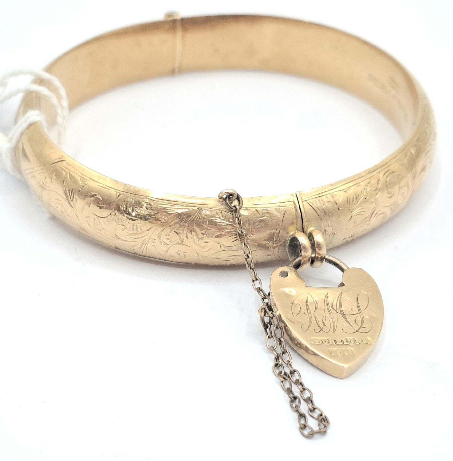 295 · DUNKLINGS 15CT HINGED BANGLE