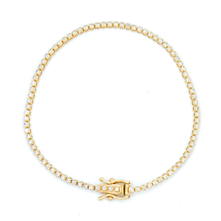 Pulsera tenis con diamantes