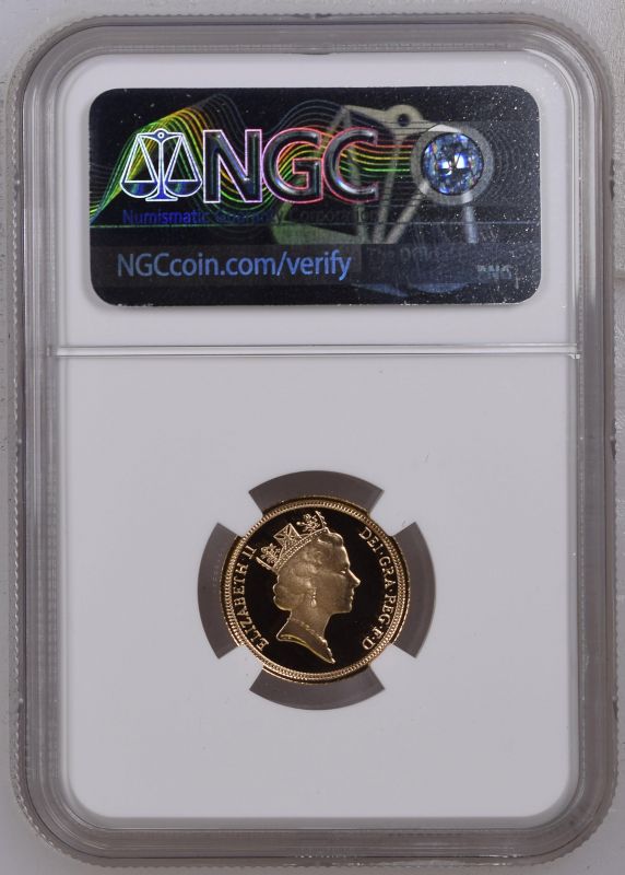 1990 Gold Half-Sovereign Proof NGC PF 70 ULTRA CAMEO #5900713-041