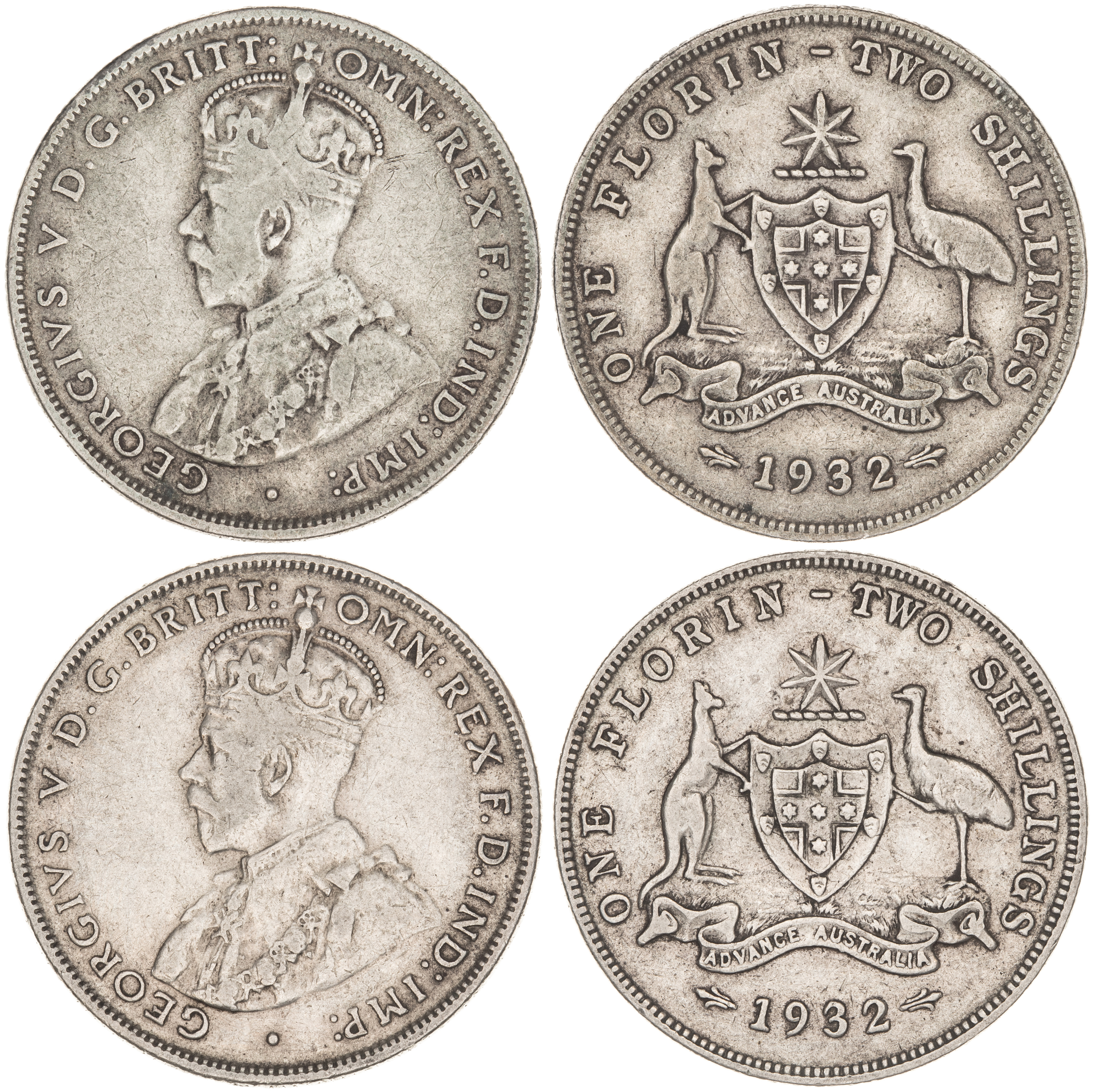 George V, Florin, 1932, VG - Fine