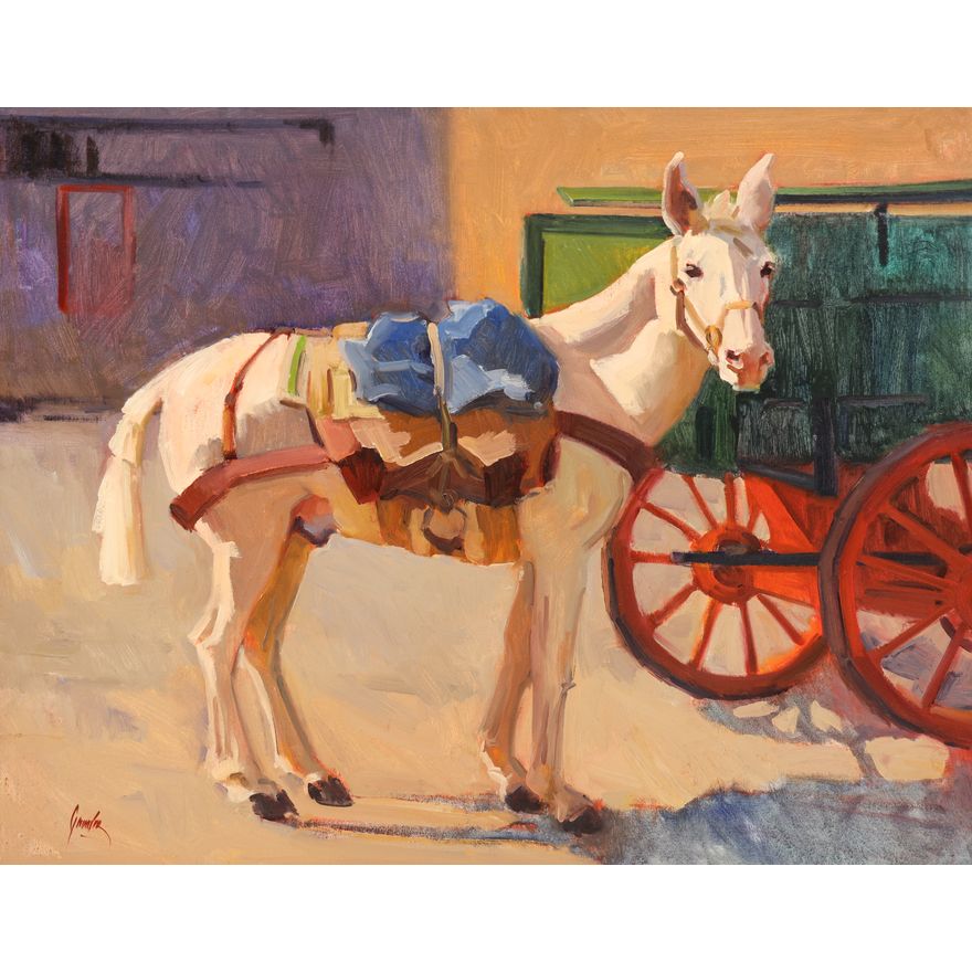 Susan Greaves ''Pack Horse'' Oil
