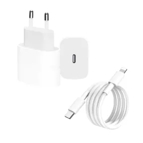 20W PD Fast Charger For iPhone with USB C to Lightning Cable |