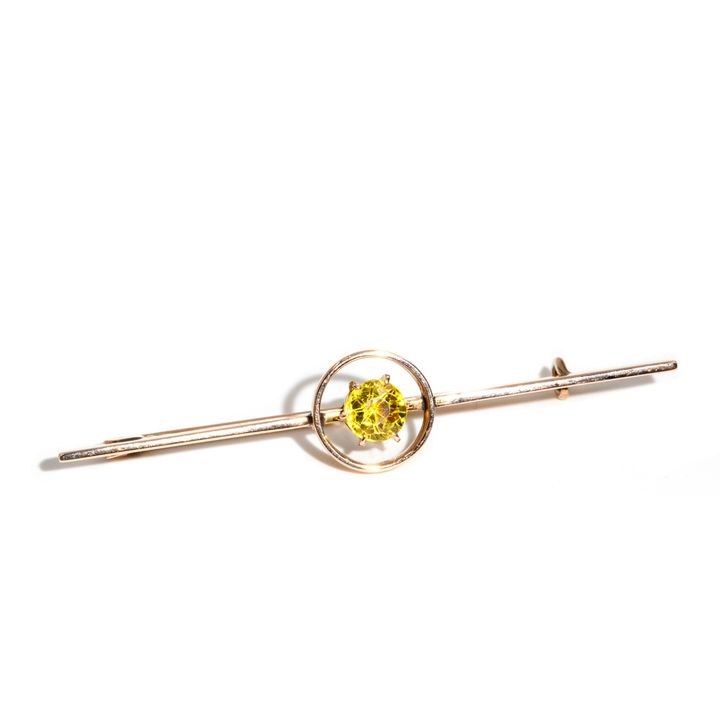 9 Carat Vintage Sapphire Brooch,