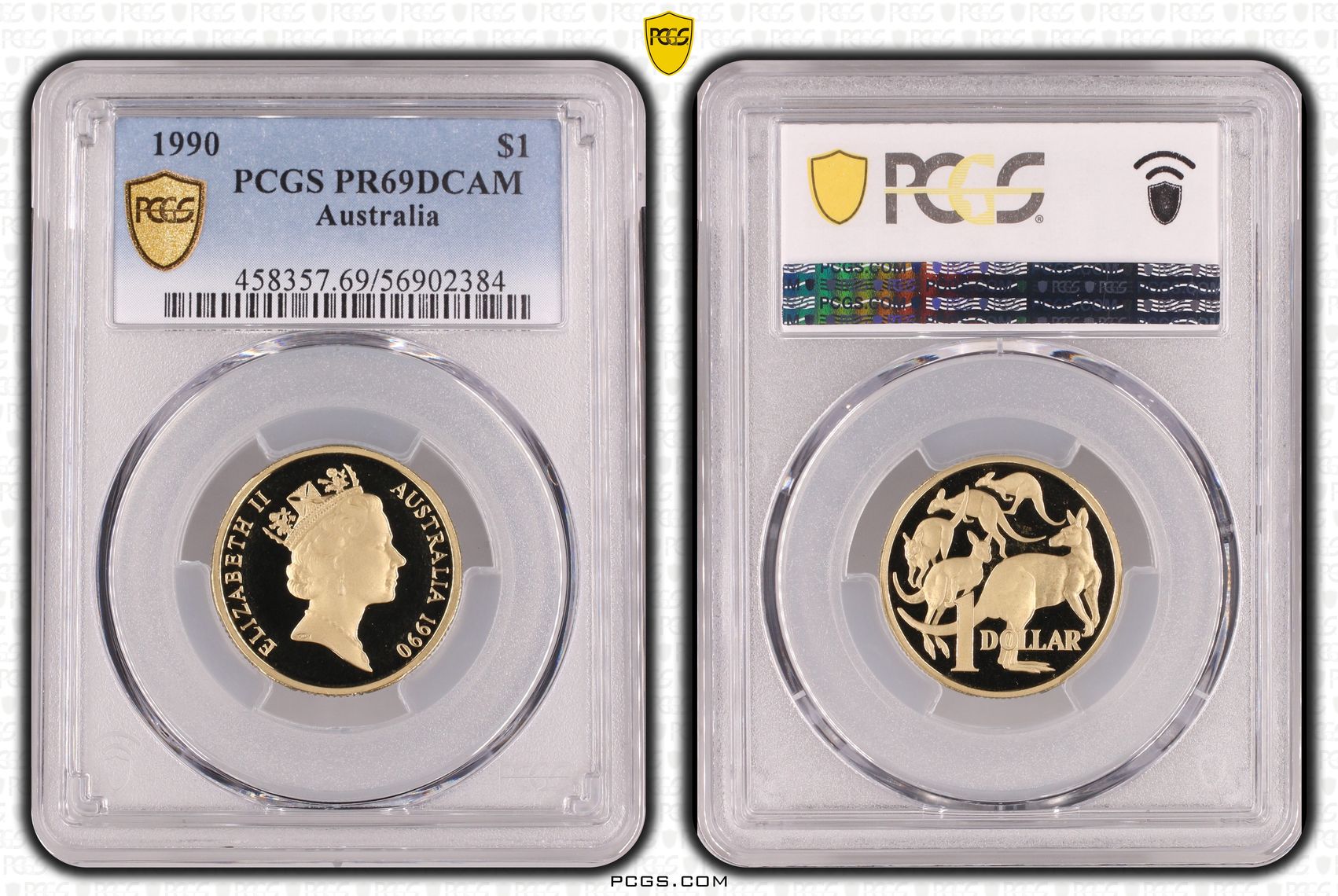 One Dollar, 1990, PCGS PR69DCAM
