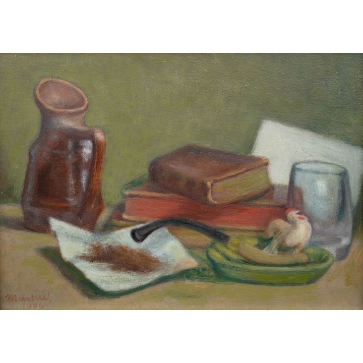 Jakub Markiel | Martwa natura z fajką, 1984 r.