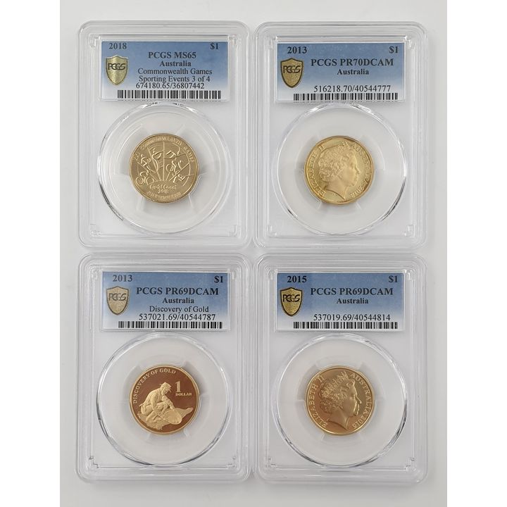 PCGS Graded $1 Coins (x4)