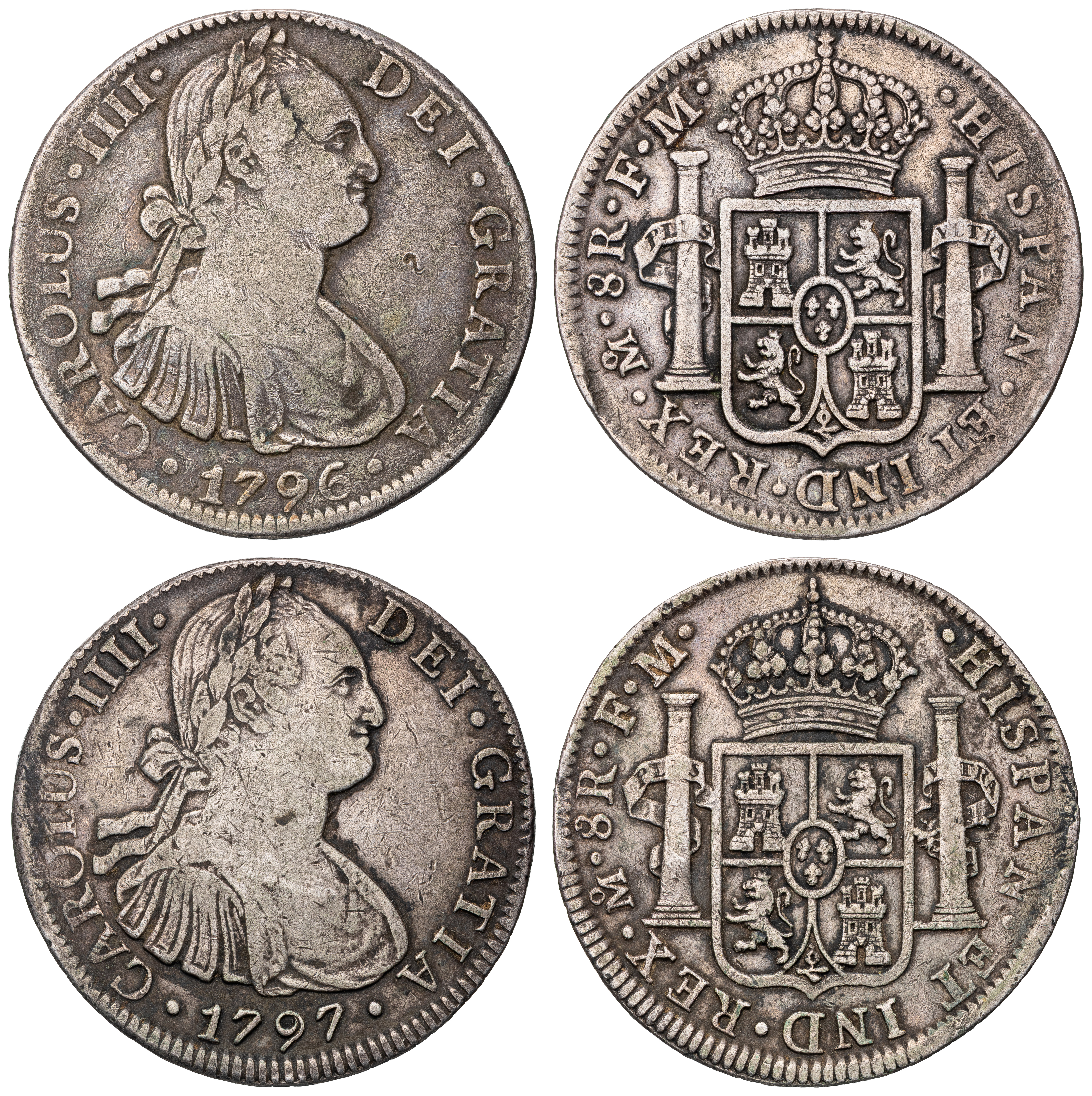 Mexico, Eight Reales, 1796 - 1797, Fine