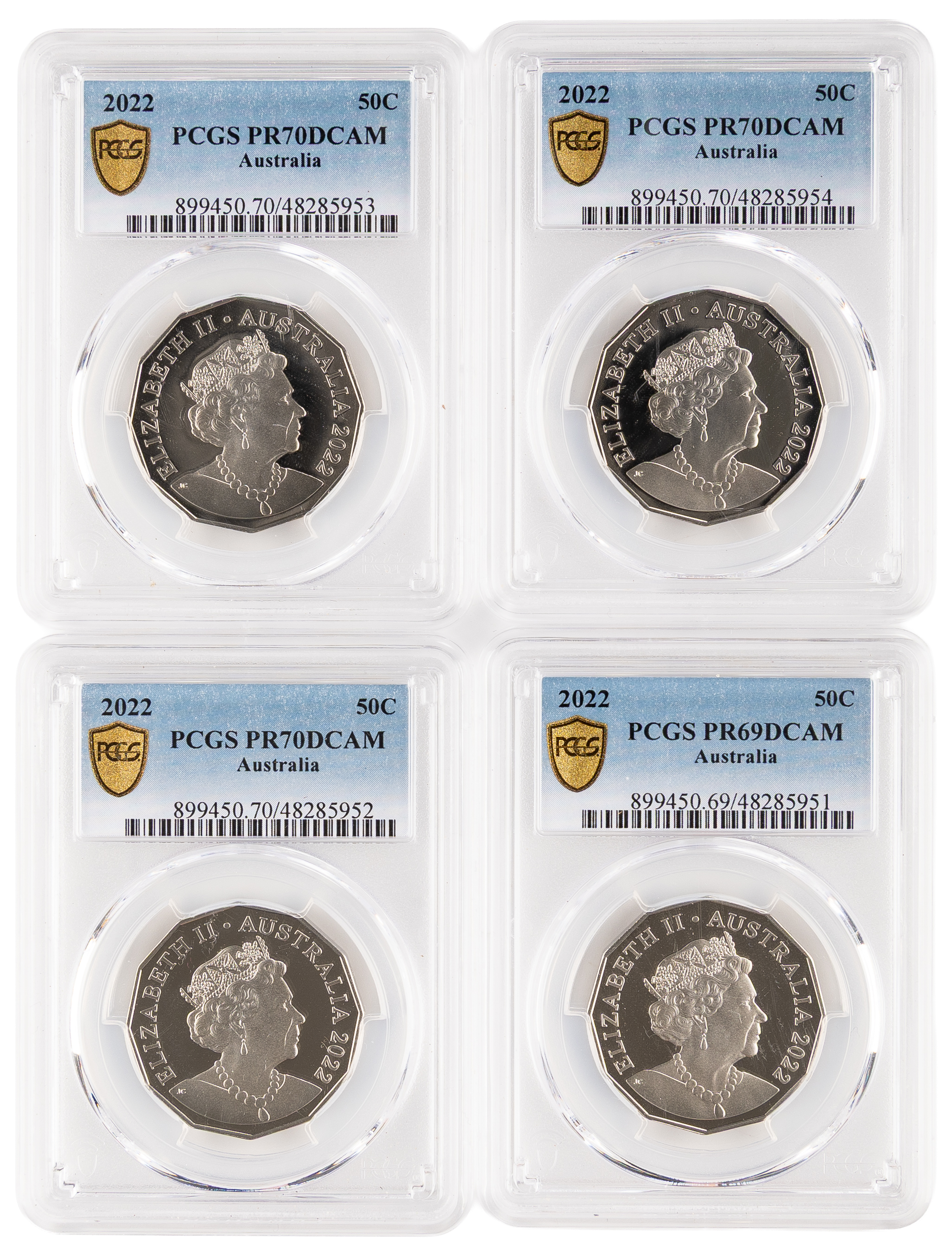 4x, Fifty Cent, 2022, PCGS PR70DCAM