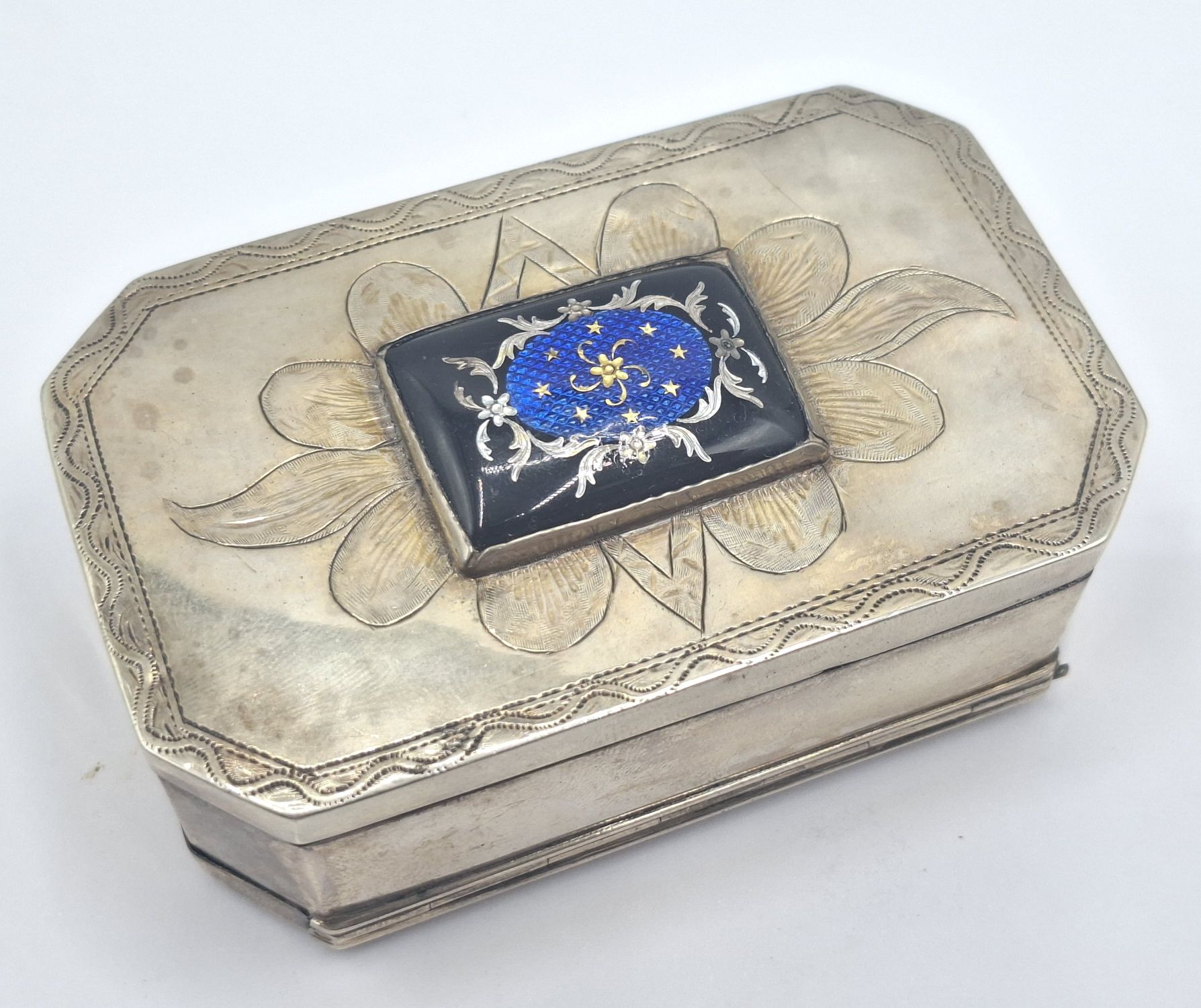 19th Century Swedish Silver Trinket Box