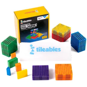 Tileables Building Brick Magnetic Tiles (24 Tiles With Travel Bag) |