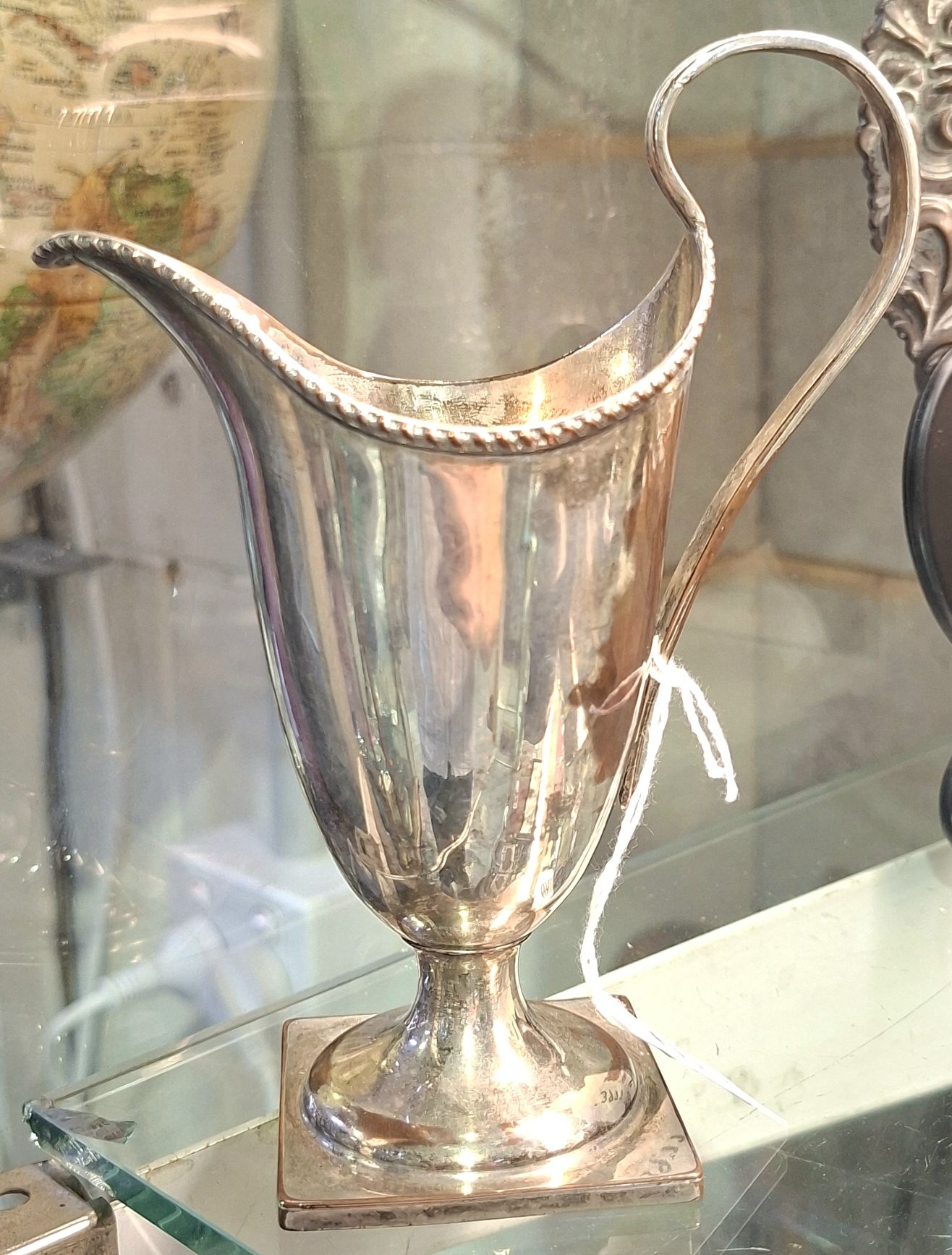 1369 · ANTIQUE SILVERPLATED MILK JUG