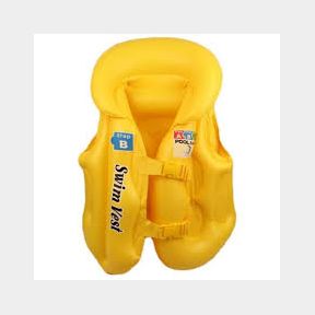 Kids Life Jacket - Inflatable Vest - Yellow - M - | Bar 9902039624268 - 51745/1629 SN B3 (S3)