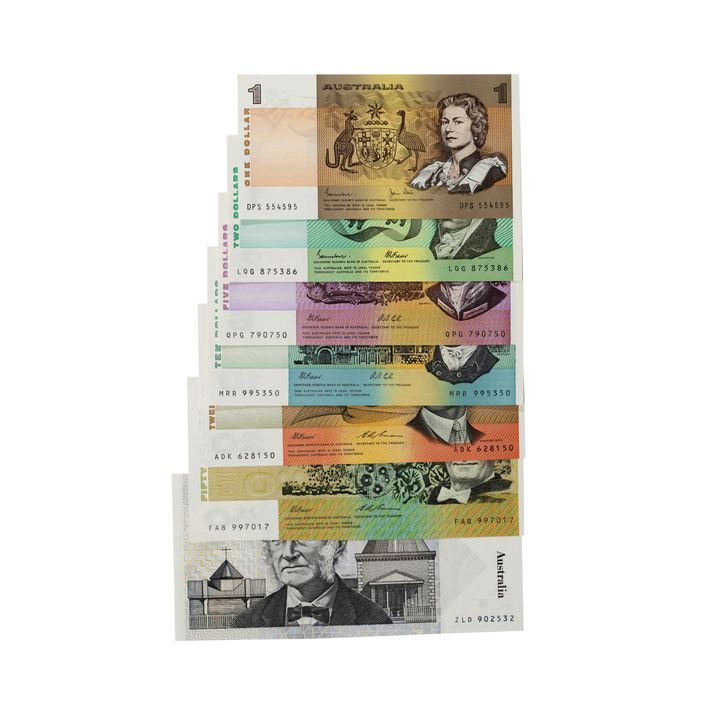 Sets, Elizabeth II, $1-$100, UNC