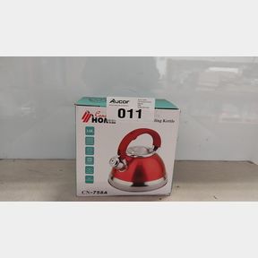 CLASSIC WHISTLING KETTLE - 3 L CAPACITY IDEAL FOR GAS STOVES - RED -