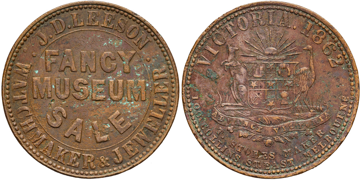 A.159 - Leeson, J.D. Sale, Victoria, Penny, 1862, aVF