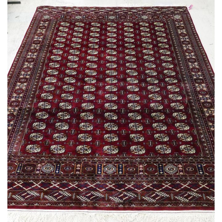 Fine Bokhara Red Oriental Room Size Rug 8'x10'
