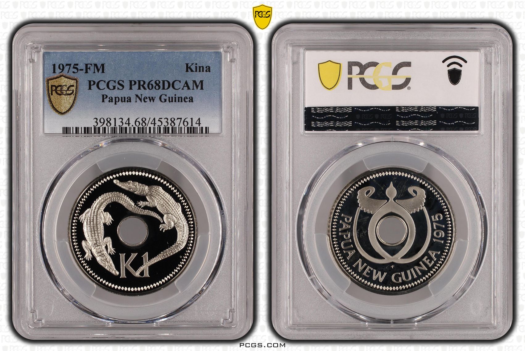 Papua New Guinea, KM-6, Kina, 1975-FM, PCGS PR68DCAM