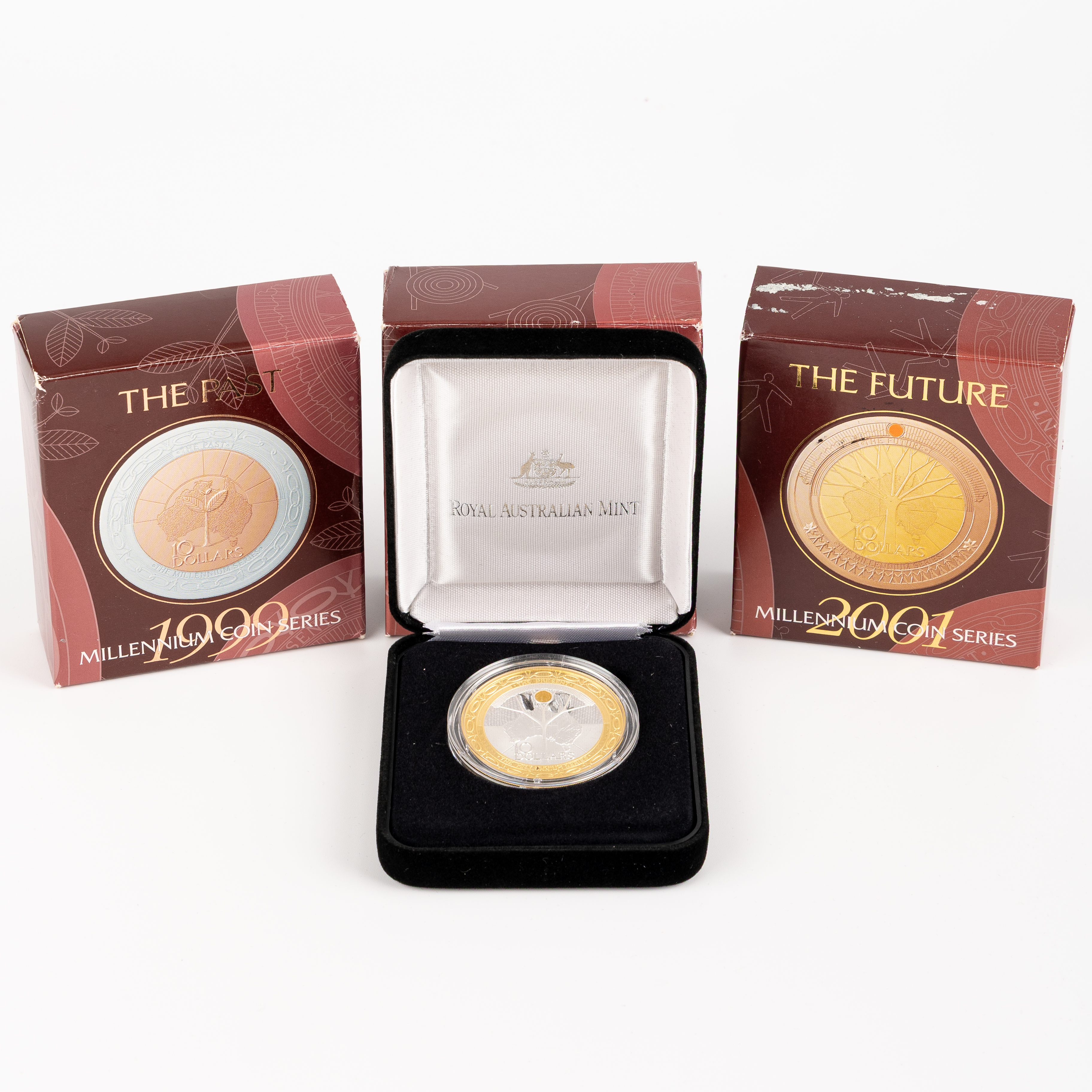 Elizabeth II, RAM - The Past, The Present, The Future, Ten Dollars, 1999 - 2001, FDC