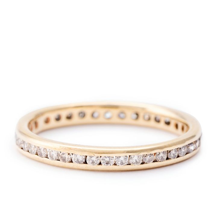 Diamond Band 9ct Gold,