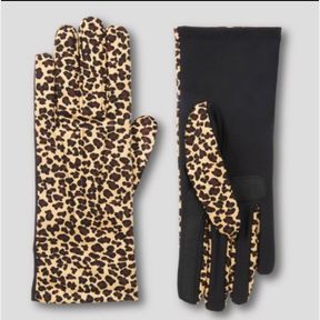 ISOTONER WOMEN'S SMARTDRI SPANDEX GLOVE WITH 3 DRAWS AND SMARTOUCH TECHNOLOGY - CAMEL ONE SIZE