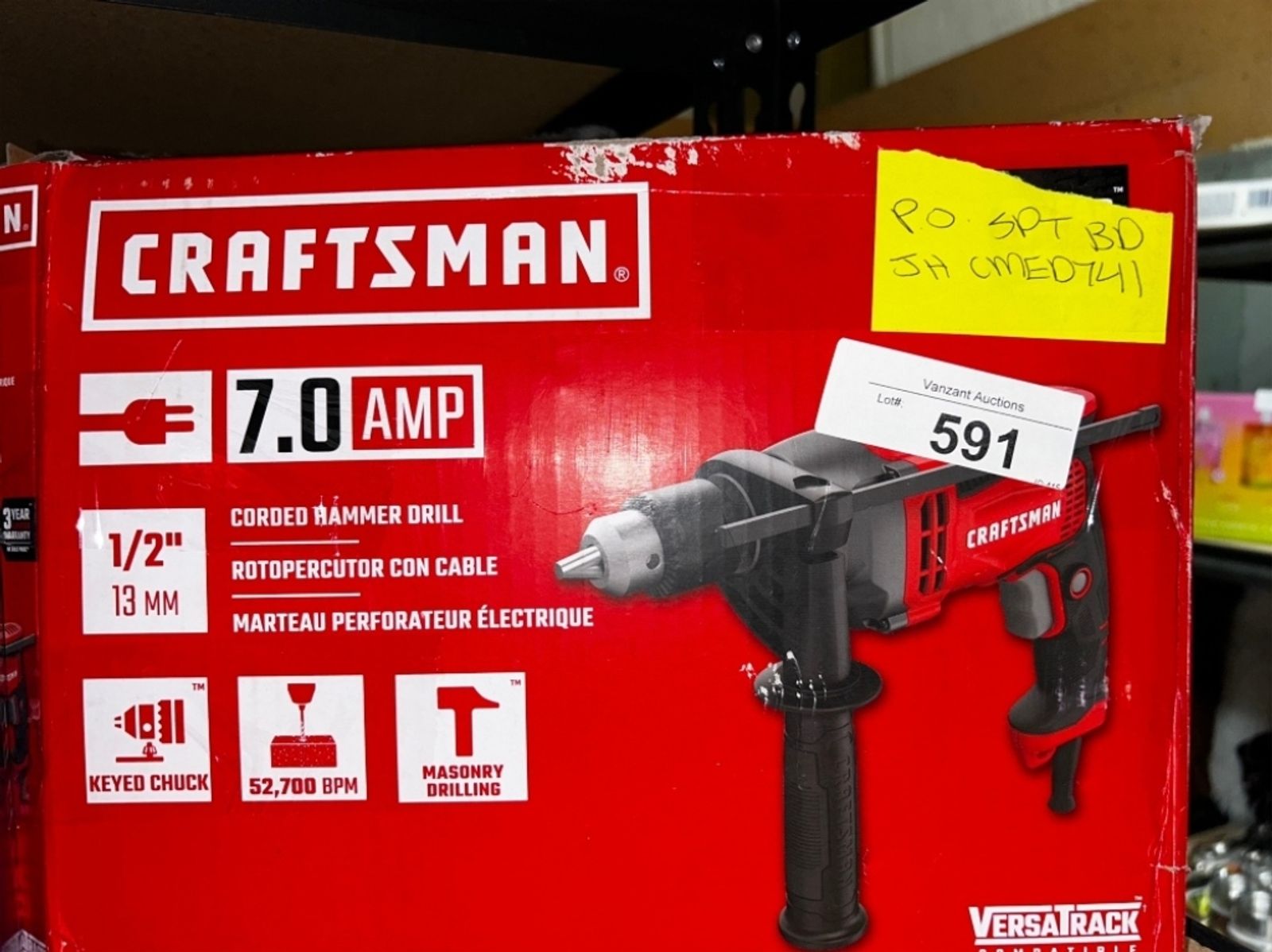 Craftsman Corded Hammer Drill Vanzant Auctions