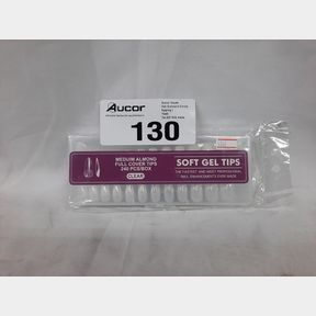 SOFT GEL TIPS - FULL COVER MEDIUM ALMOND - 240 PIECE CLEAR