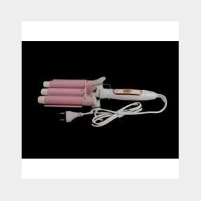 Pink Hair Curling Iron 3 Barrel Ceramic Wand Curler Hair Curler Wand|